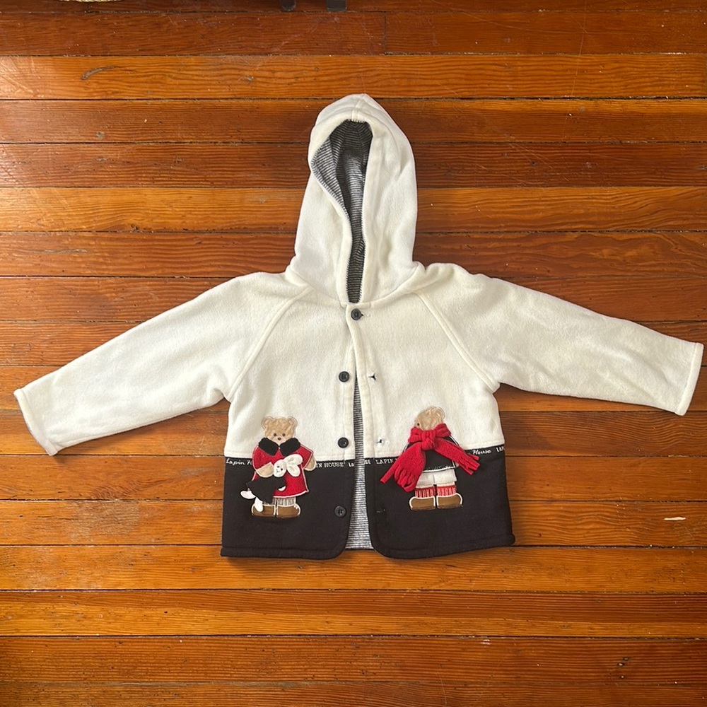 Vintage Lapin House Kids Jacket, with hood, KIDS SIZE 3